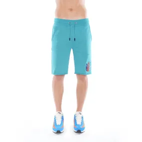 SWEATSHORT IN TILE BLUE