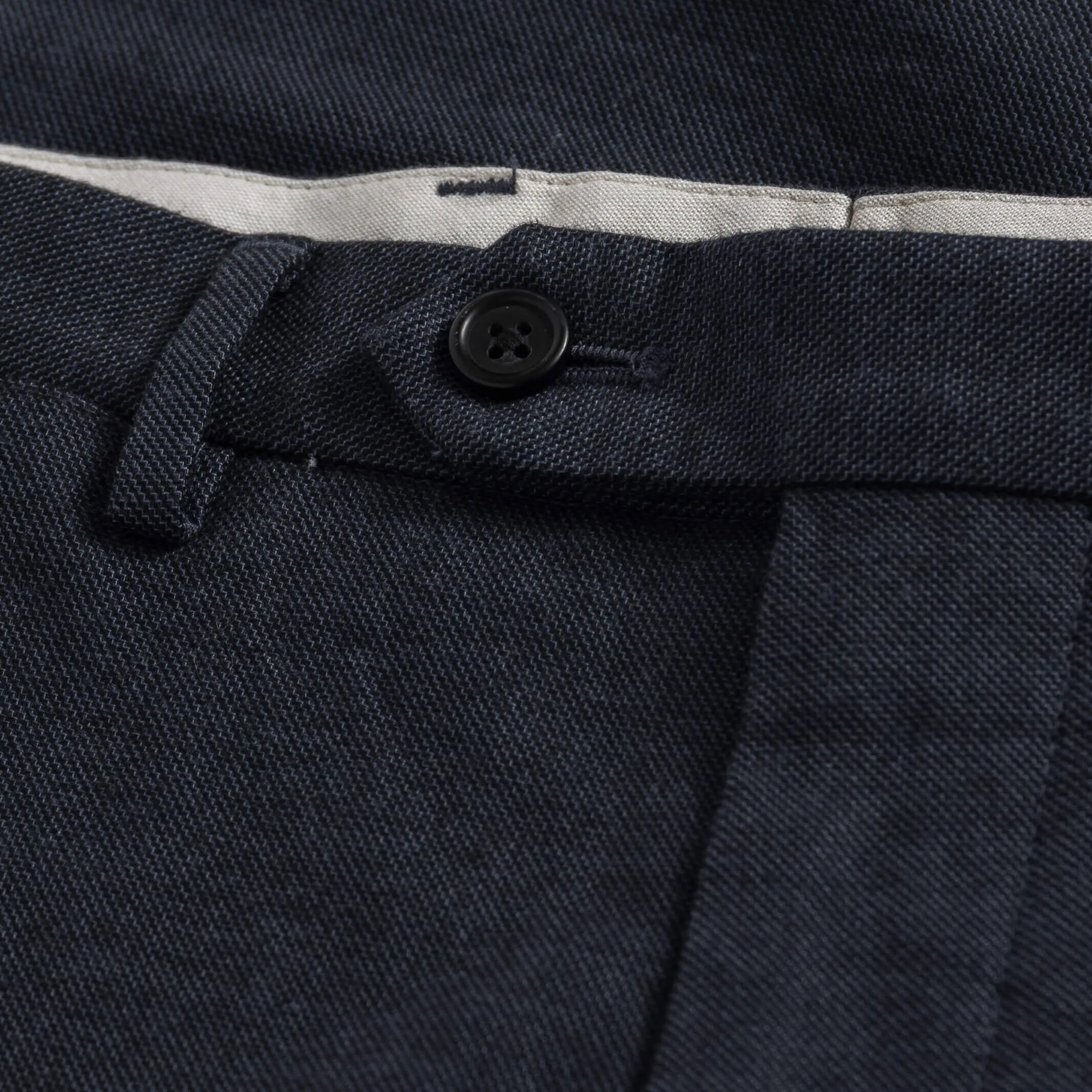 The Dark Navy Brushed Cotton Richmond Dress Chino Custom Pant