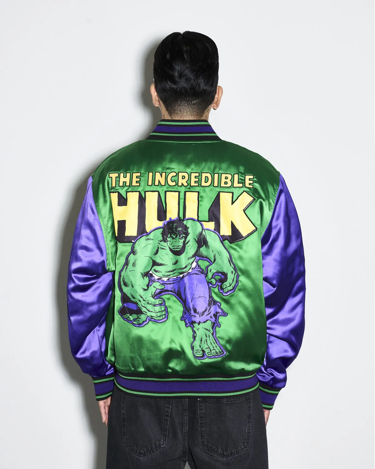 The Incredible Hulk Quilted Satin Jacket