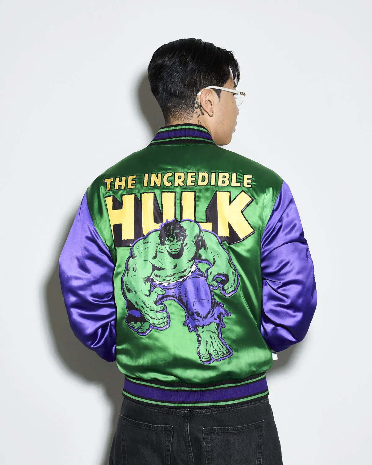 The Incredible Hulk Quilted Satin Jacket