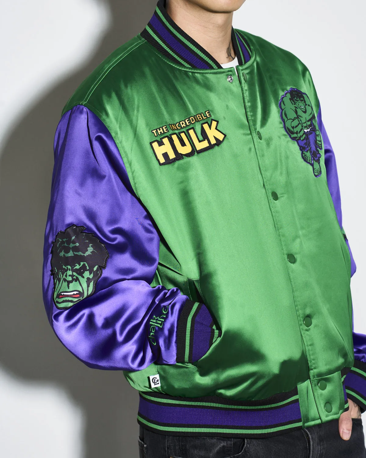 The Incredible Hulk Quilted Satin Jacket