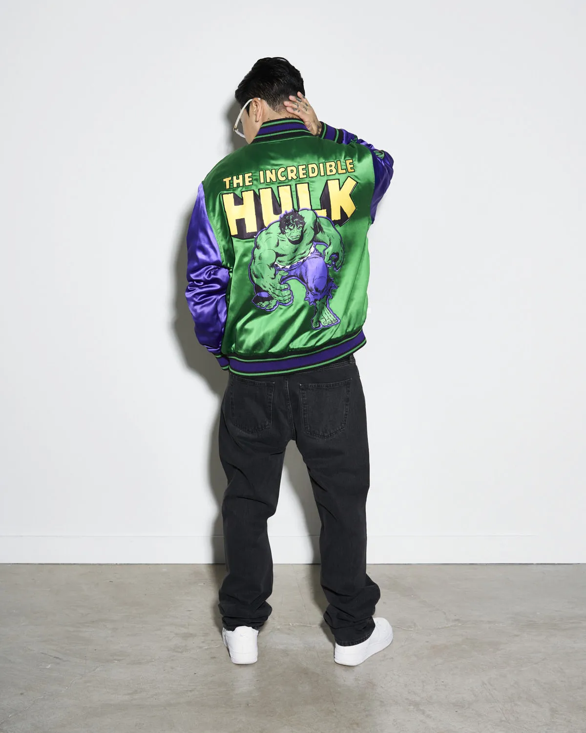 The Incredible Hulk Quilted Satin Jacket