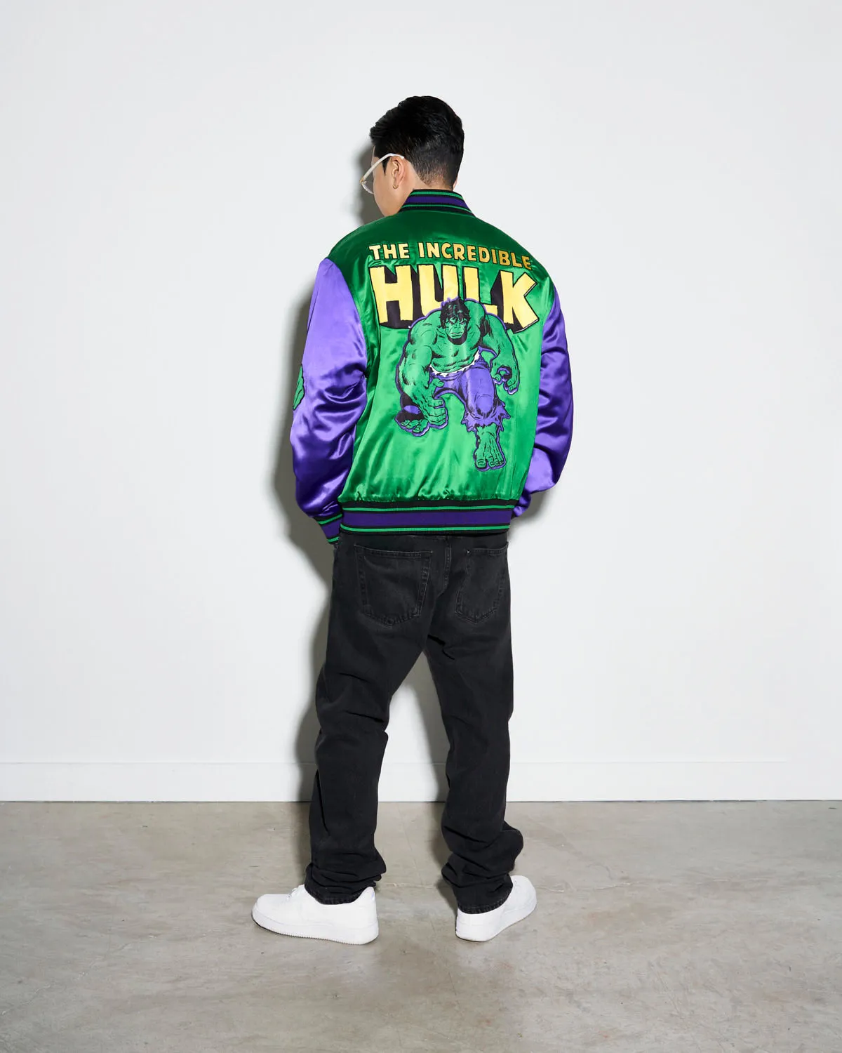 The Incredible Hulk Quilted Satin Jacket