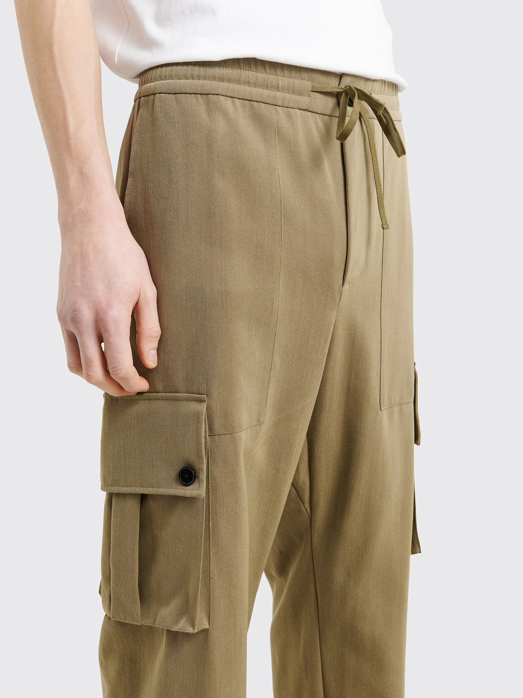 TRS BIEN everywear Cargo Pants Wool / Cotton Beige