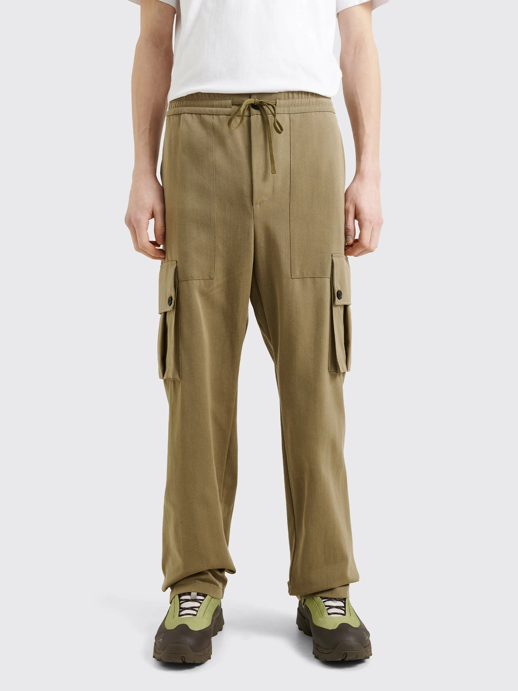 TRS BIEN everywear Cargo Pants Wool / Cotton Beige