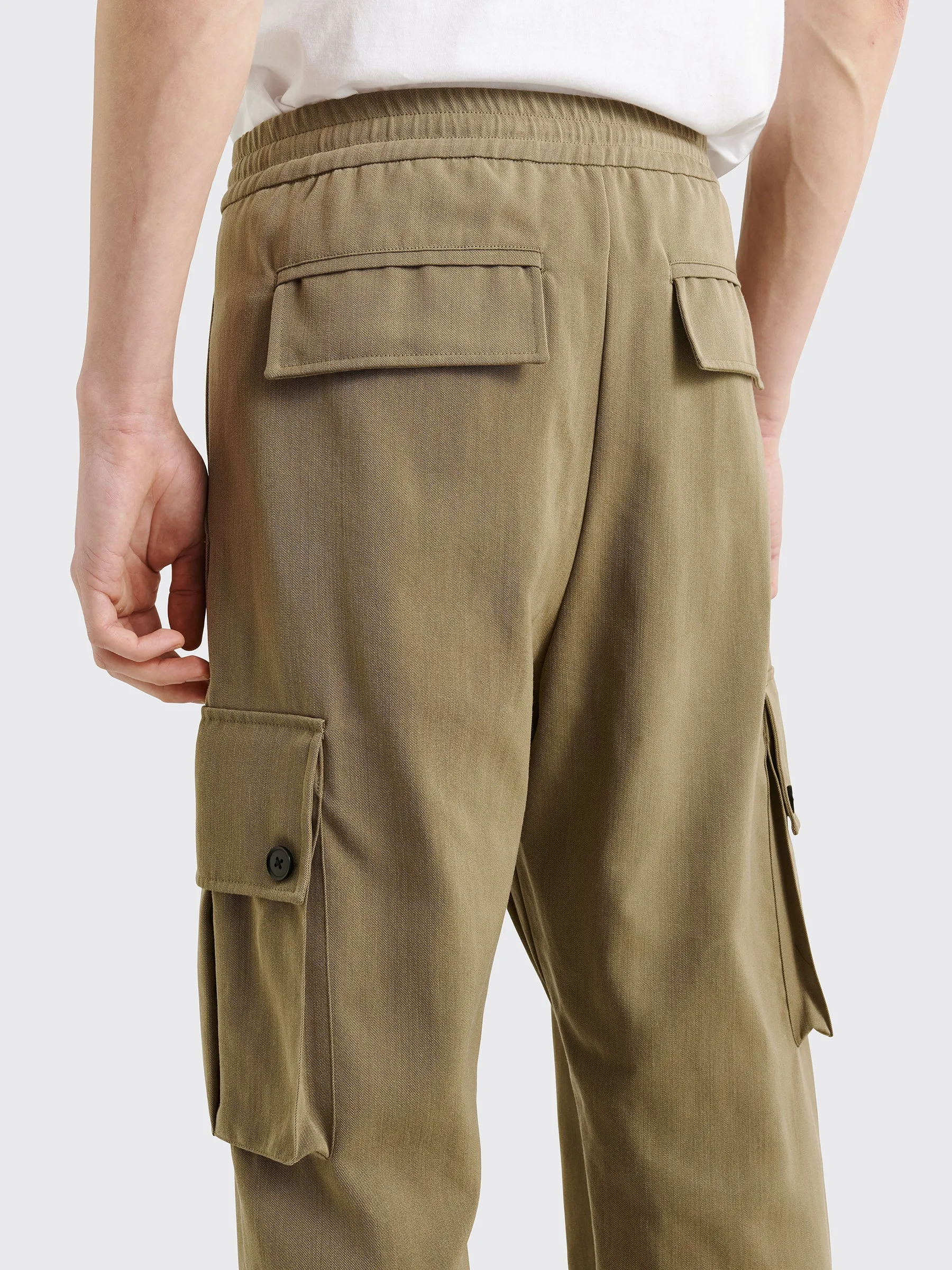 TRS BIEN everywear Cargo Pants Wool / Cotton Beige