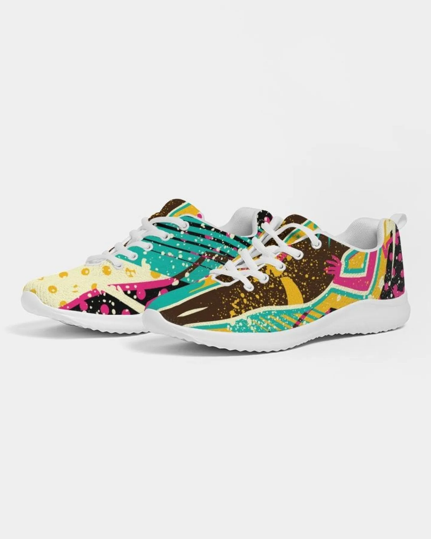 Uniquely You Womens Sneakers - Canvas Running Shoes, Multicolor Pop