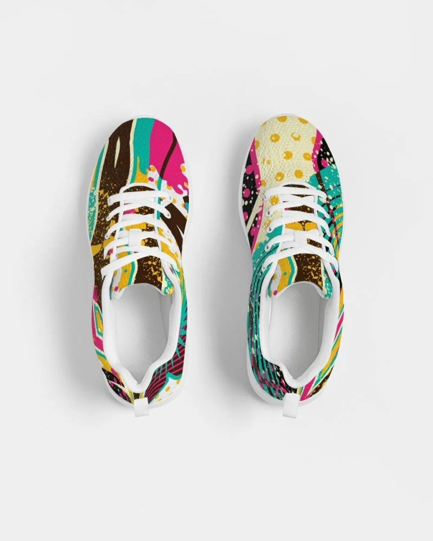 Uniquely You Womens Sneakers - Canvas Running Shoes, Multicolor Pop