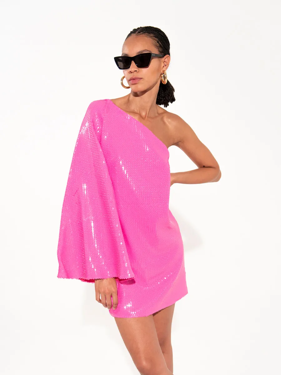 Vida Sequin Mini Dress - Fuchsia