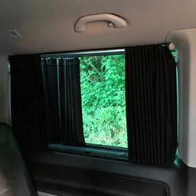 VW T4 Caravelle / Shuttle Premium Window Curtains - Black/Black - CREATE YOUR OWN BUNDLE! Van-X