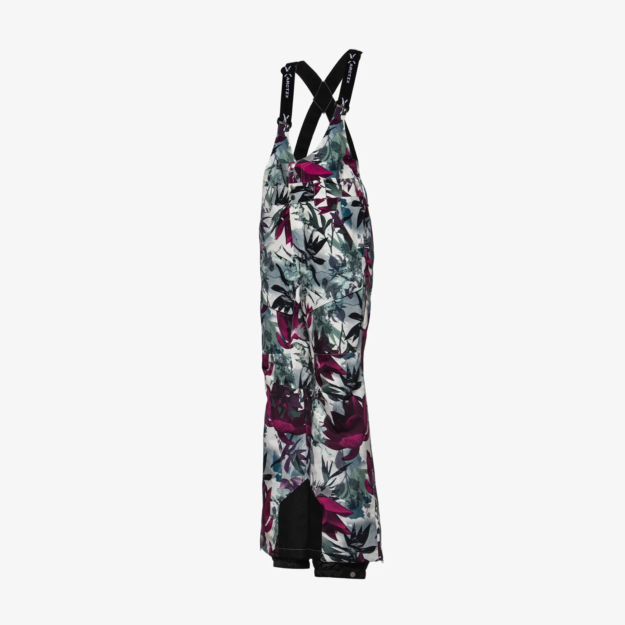 Women's Insulated Recycled Stretch Performance Ski Snowboard Bib Overalls